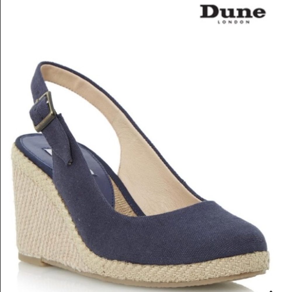 Pied A Terre “Imperia” Wedges, Navy